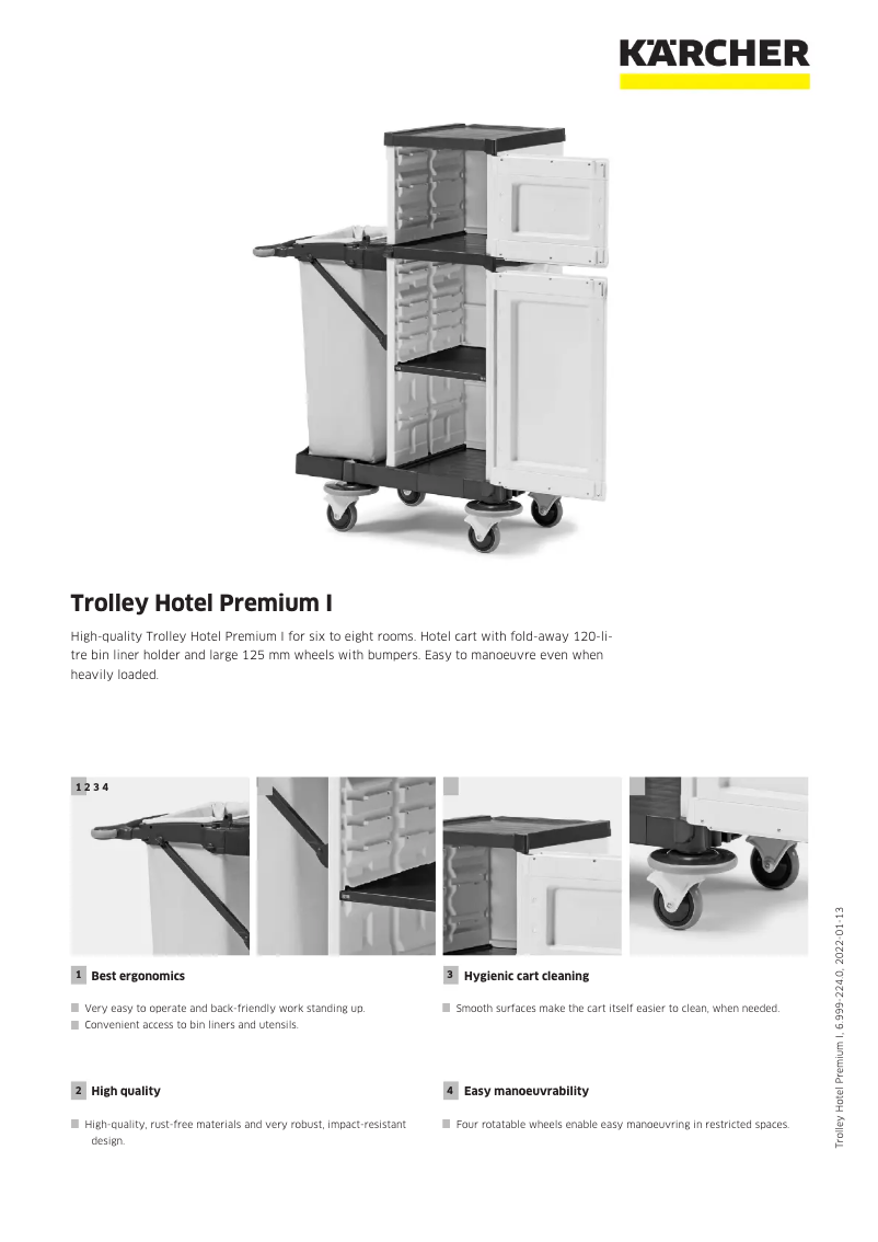 Page n°1 - Manuel utilisateur Kärcher Trolley Hotel Premium I