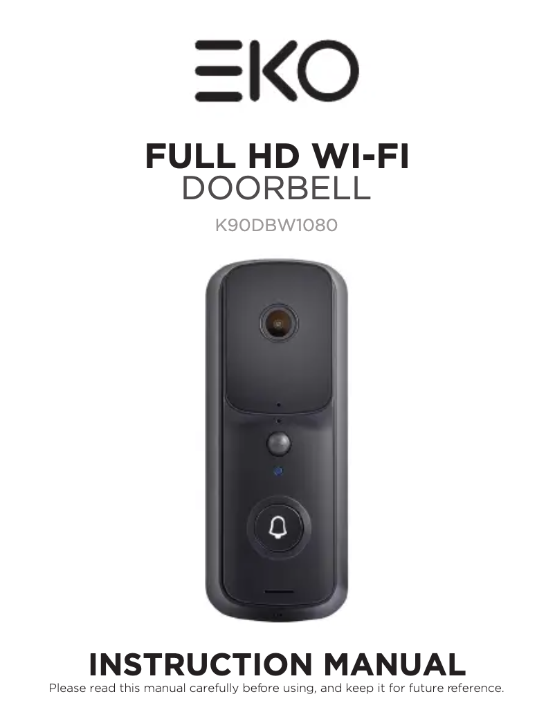 Page 1 de la notice Manuel utilisateur EKO K90DBW1080