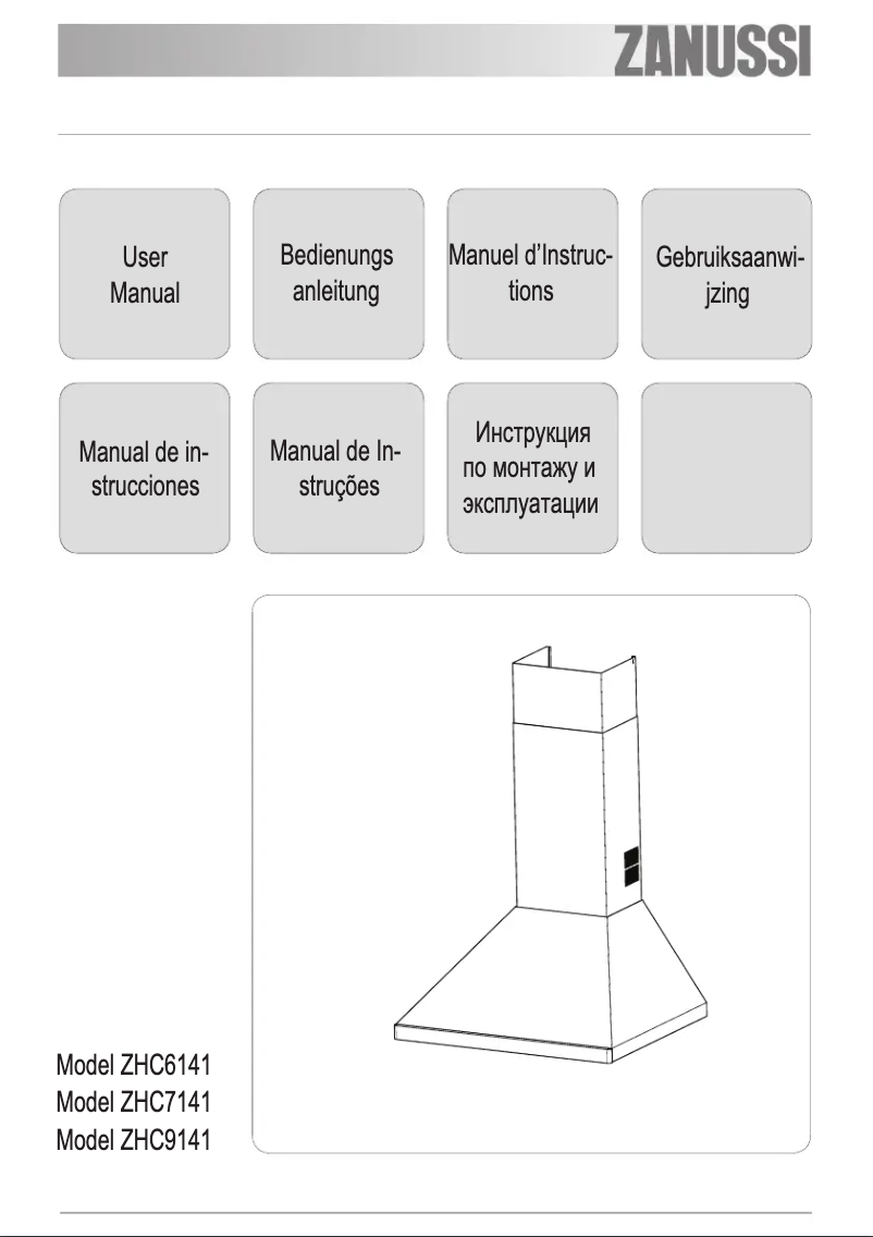 Page n°1 - Manuel utilisateur Zanussi ZHC 7141