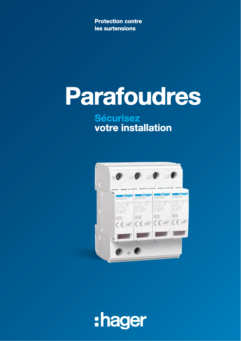 Page n°1 - Brochure Hager SPB465R