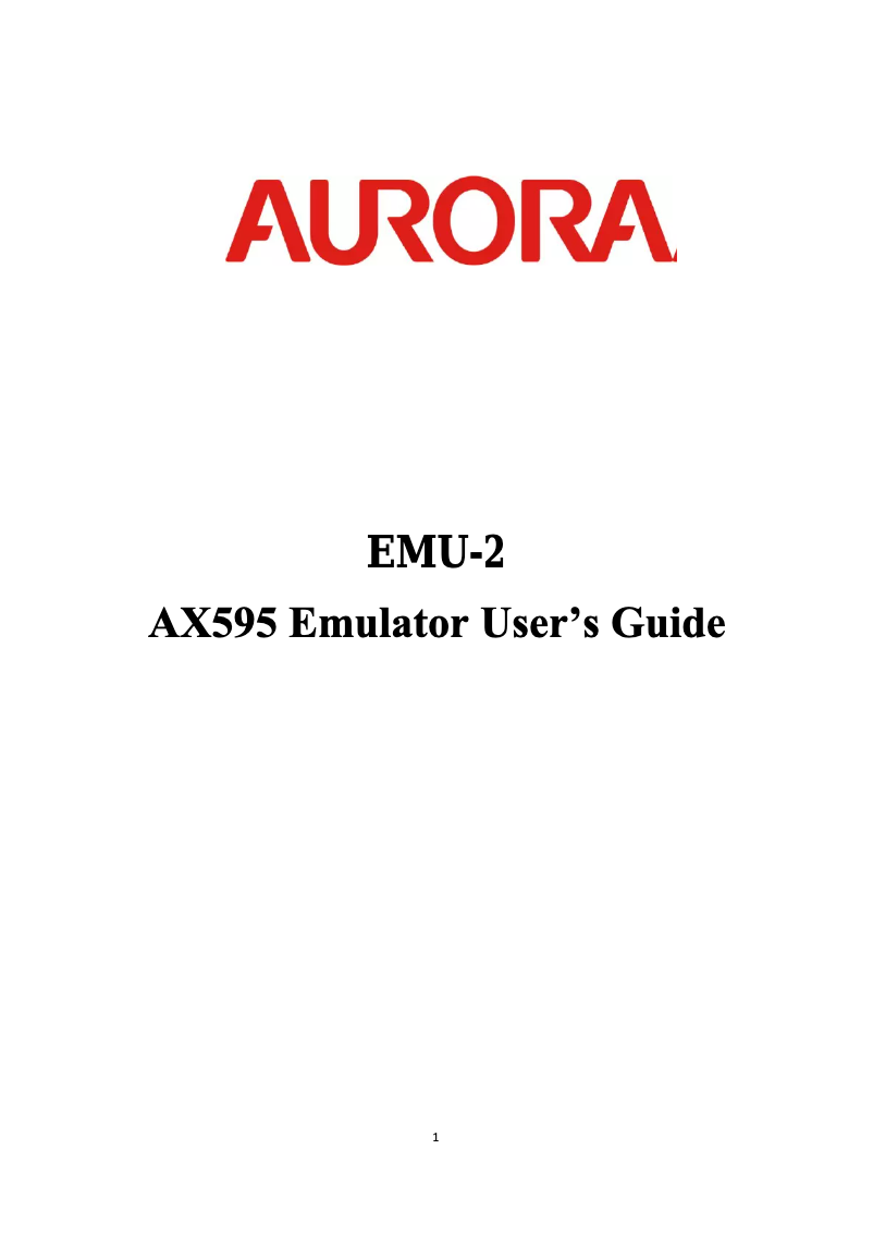 Image de la première page du manuel de l'appareil EMU-2