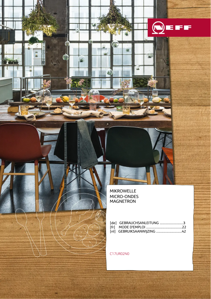Page n°1 - Manuel utilisateur Neff C17UR02N0