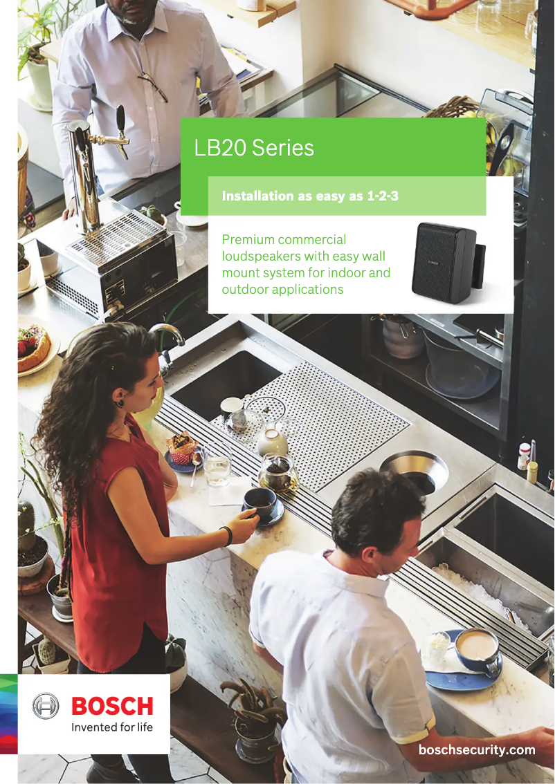 Page 1 de la notice Manuel utilisateur Bosch LB20-PC90-8D