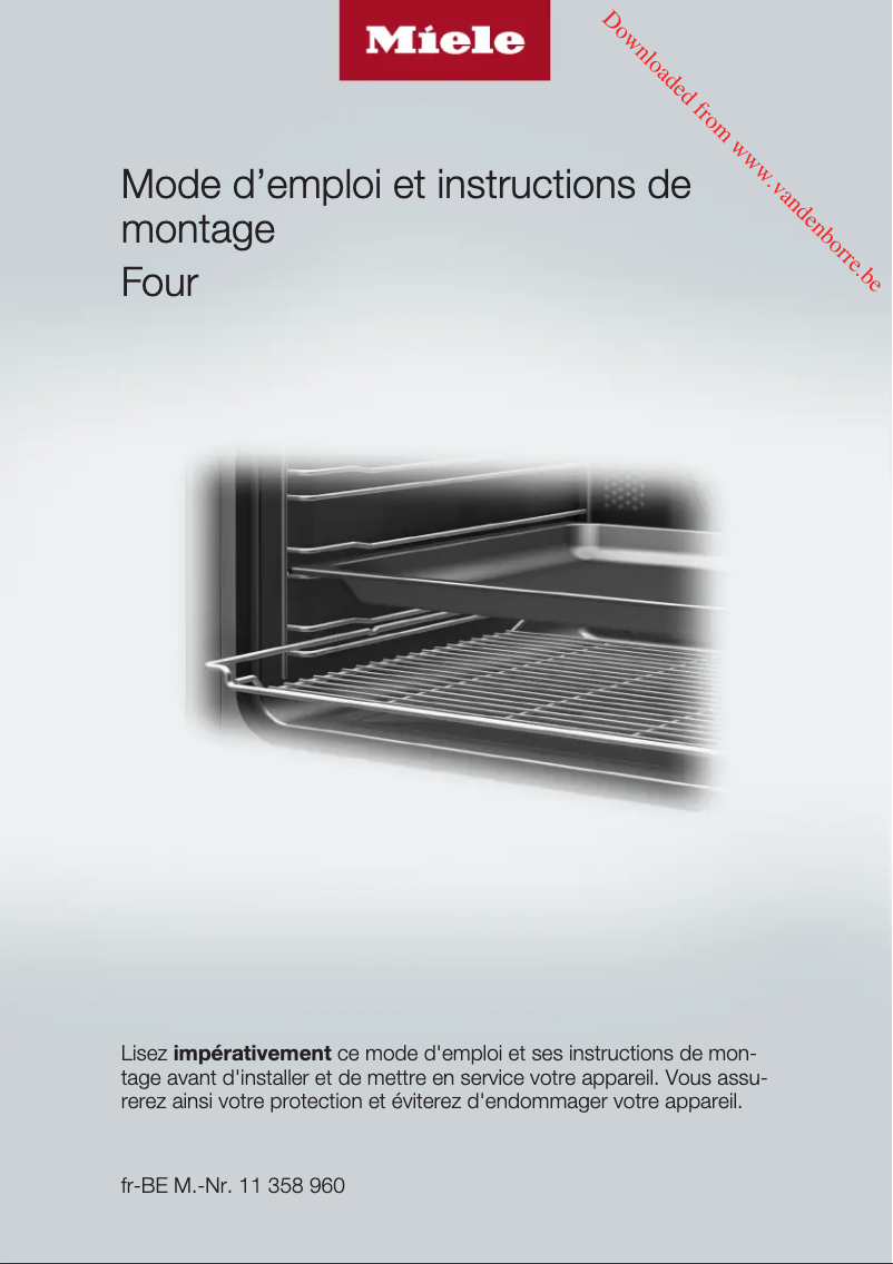Page n°1 - Manuel utilisateur Miele H 7164 BP cs