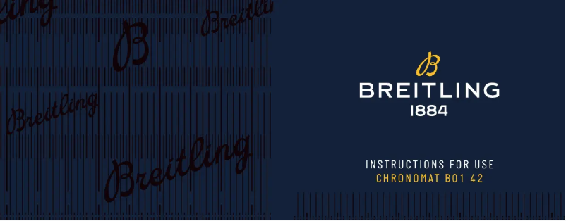 Page n°1 - Manuel utilisateur Breitling Chronomat B01 42