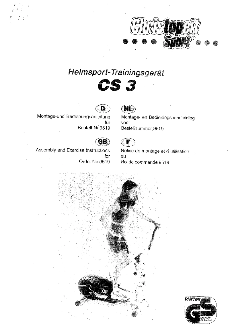 Page 1 de la notice Manuel utilisateur Christopeit CS 3