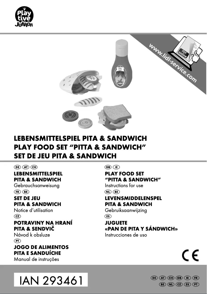 Page 1 de la notice Manuel utilisateur Playtive IAN 293461