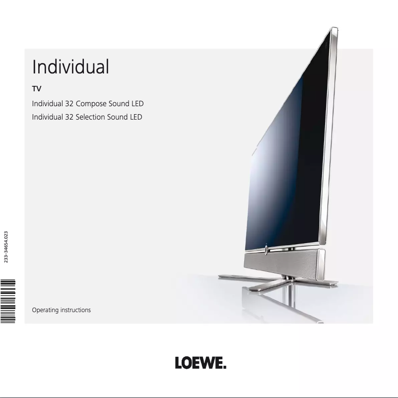 Page n°1 - Manuel utilisateur Loewe Individual 32 Selection Sound LED