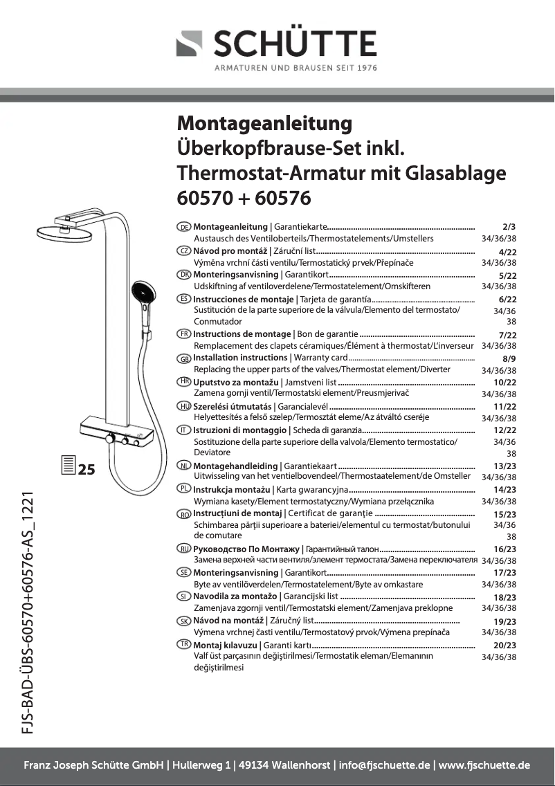 Image de la première page du manuel de l'appareil Samoa Rain 60630