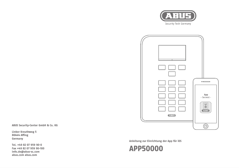 Page n°1 - Guide de démarrage rapide Abus APP50200