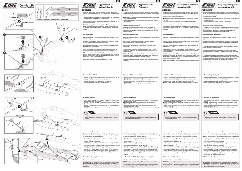 Page n°1 - Manuel utilisateur E-flite EFLA550