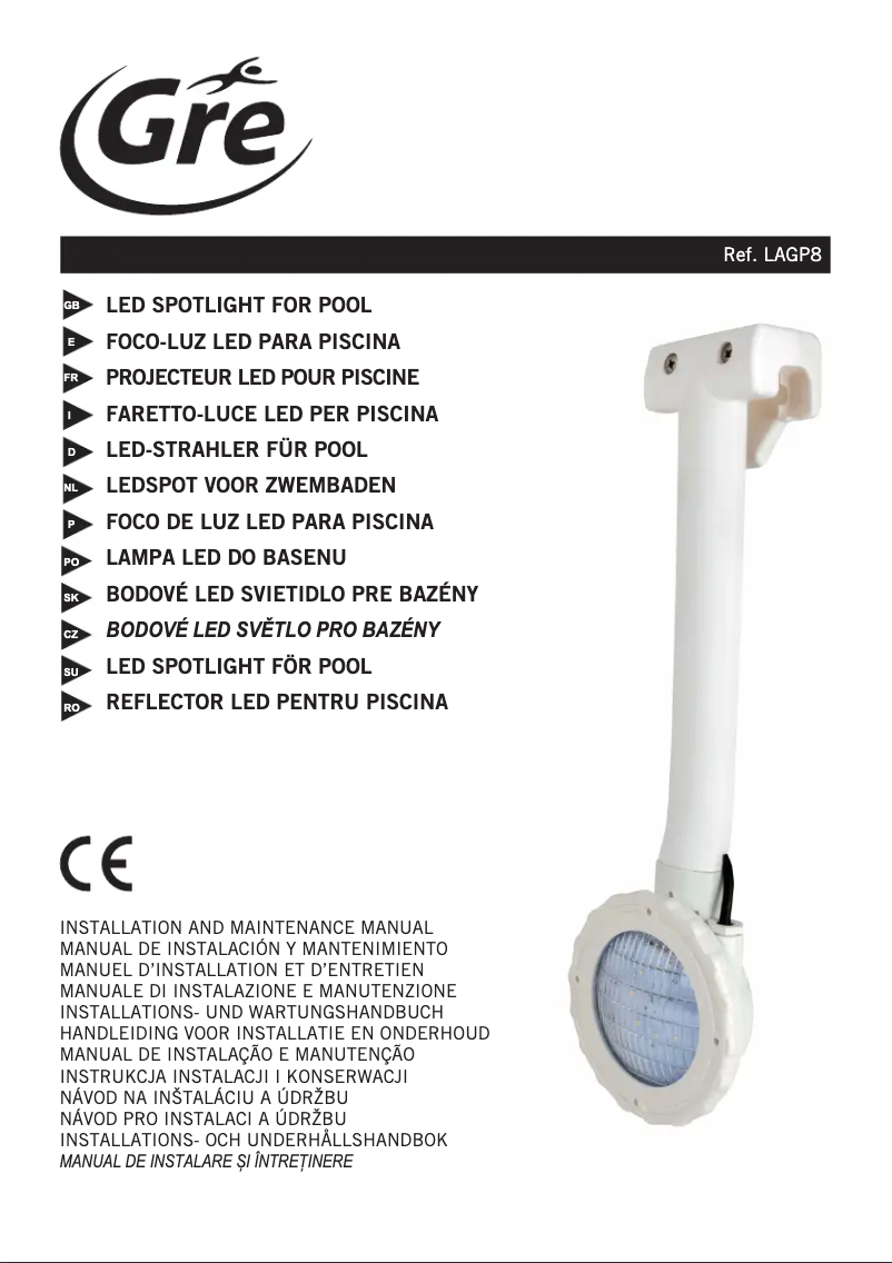 Imagen de la primera página del manual del dispositivo LAGP8