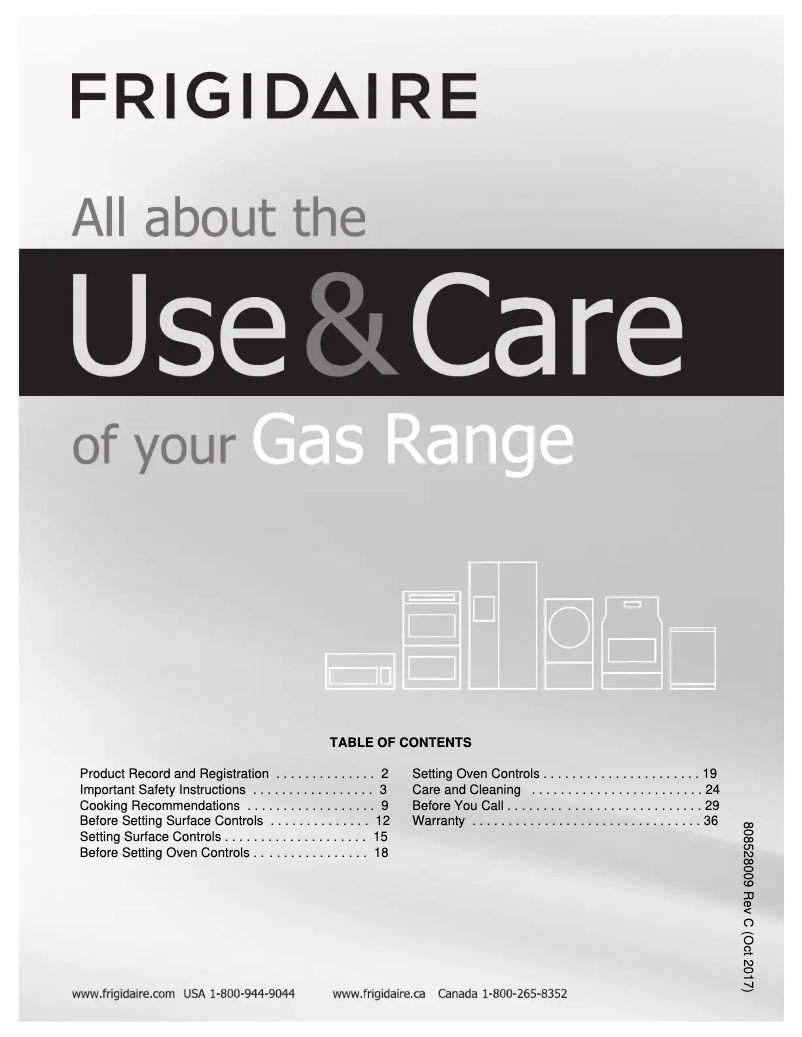 Image de la première page du manuel de l'appareil FFGF3016TM