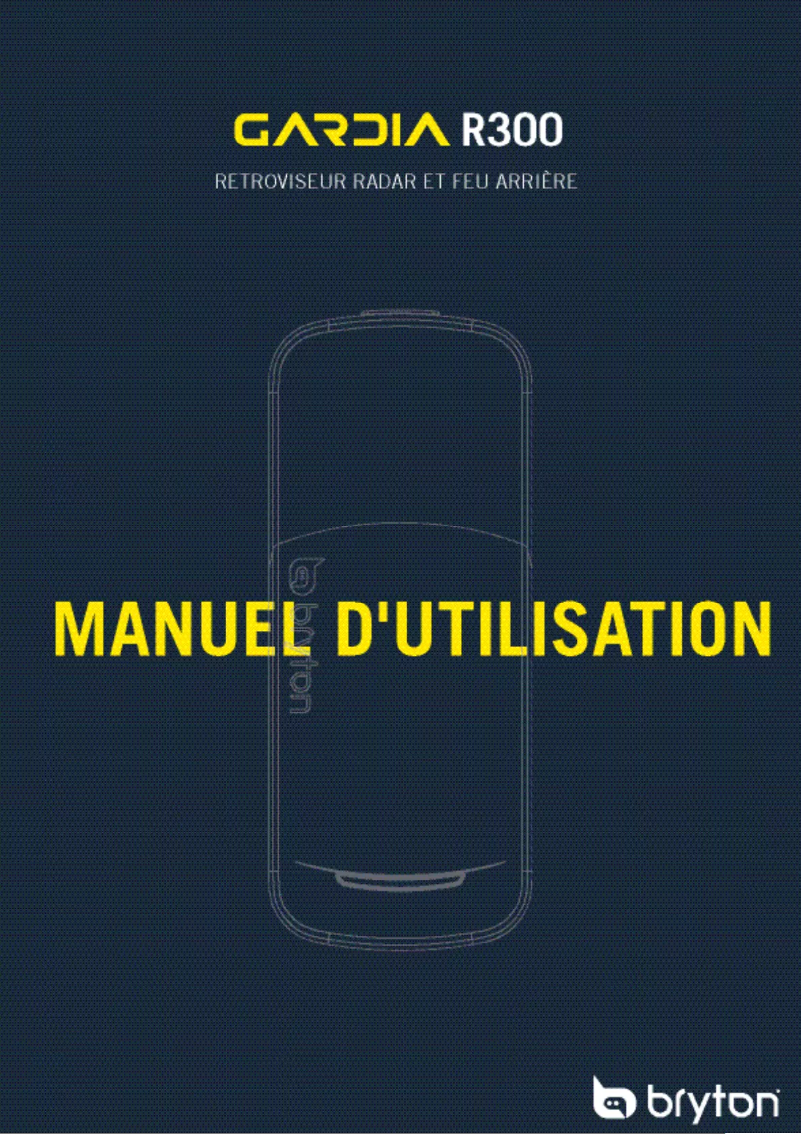 Page 1 de la notice Manuel utilisateur Bryton Gardia R300