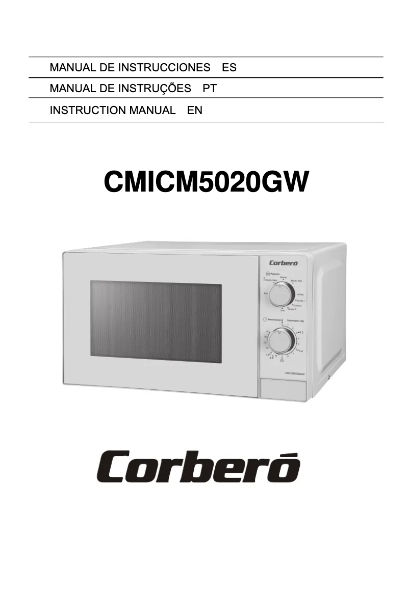 Image de la première page du manuel de l'appareil CMICM5020GW