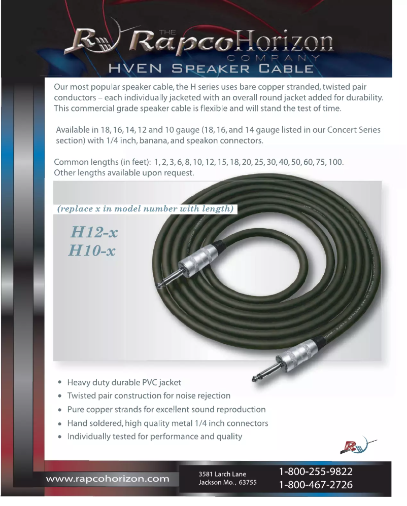 Image de la première page du manuel de l'appareil H12-100