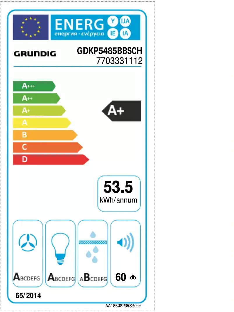 Image de la première page du manuel de l'appareil GDKP5485BBSCH