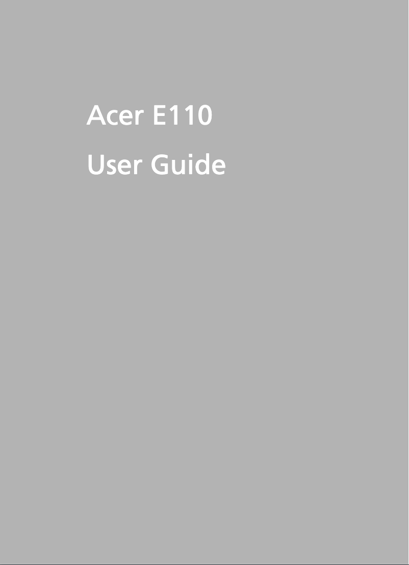 Imagen de la primera página del manual del dispositivo E 110