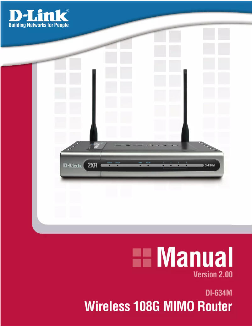 Page n°1 - Manuel utilisateur D-Link AirPlus Xtreme G DI-634M