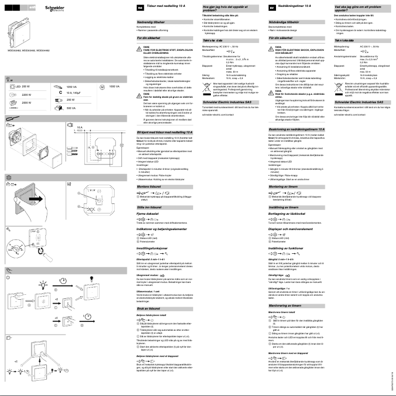 Page 1 de la notice Manuel utilisateur Schneider WDE002482