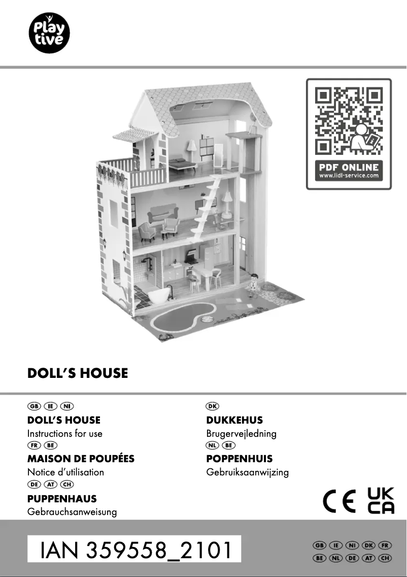 Page 1 de la notice Manuel utilisateur Playtive IAN 285753