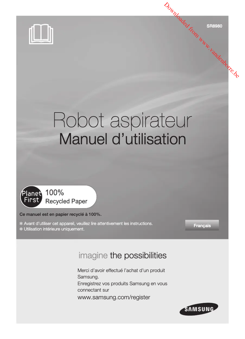 Page n°1 - Manuel utilisateur Samsung VCR8980