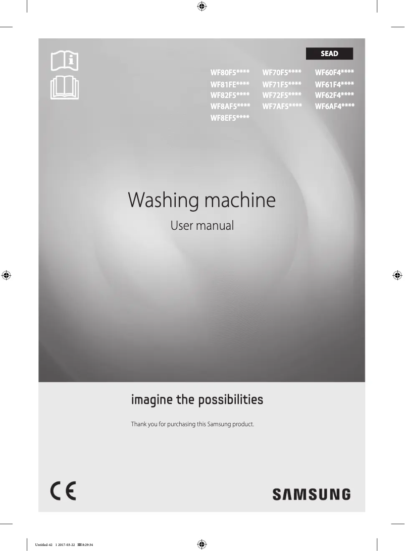 Page n°1 - Manuel utilisateur Samsung WF70F5E0W4W/LE