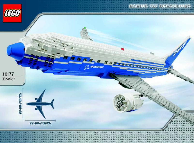 Page 1 de la notice Manuel utilisateur Lego Boeing 787 Dreamliner