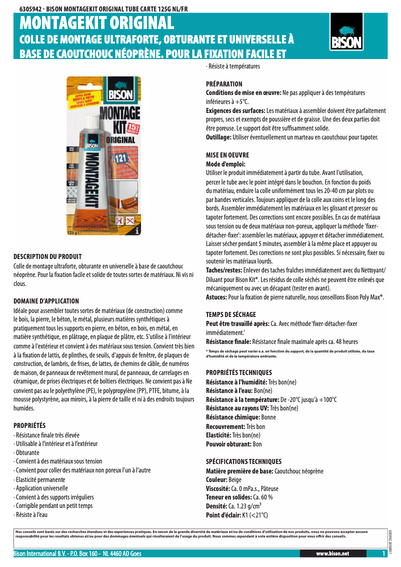 Página 1 del manual Manual de usuario Bison 6305942