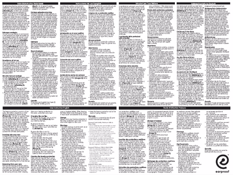 Página 1 del manual Manual de usuario Earproof Concert 15 dB