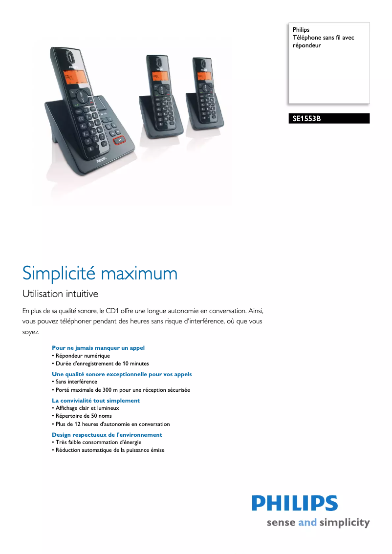 Imagen de la primera página del manual del dispositivo SE1553B