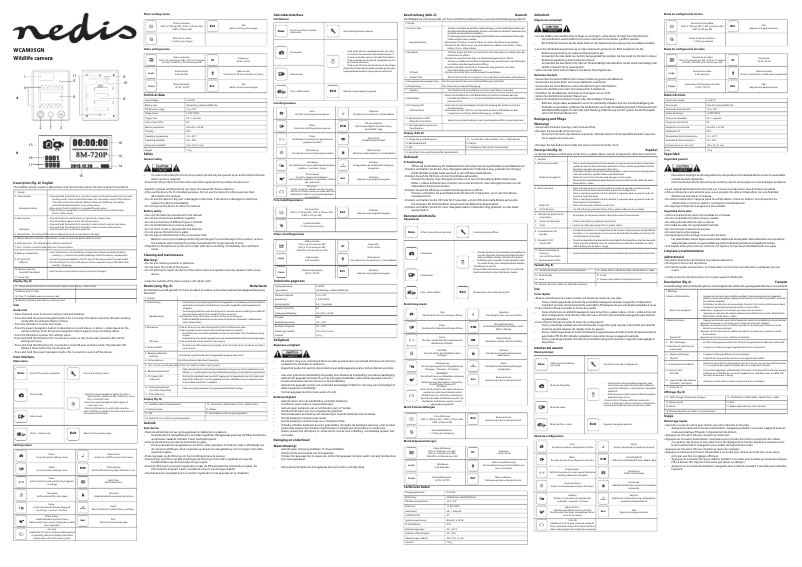 Page n°1 - Manuel utilisateur Nedis WCAM05GN