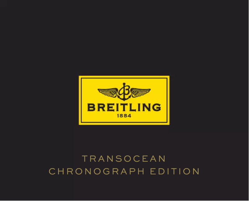 Page n°1 - Manuel utilisateur Breitling Transocean Chronograph Edition