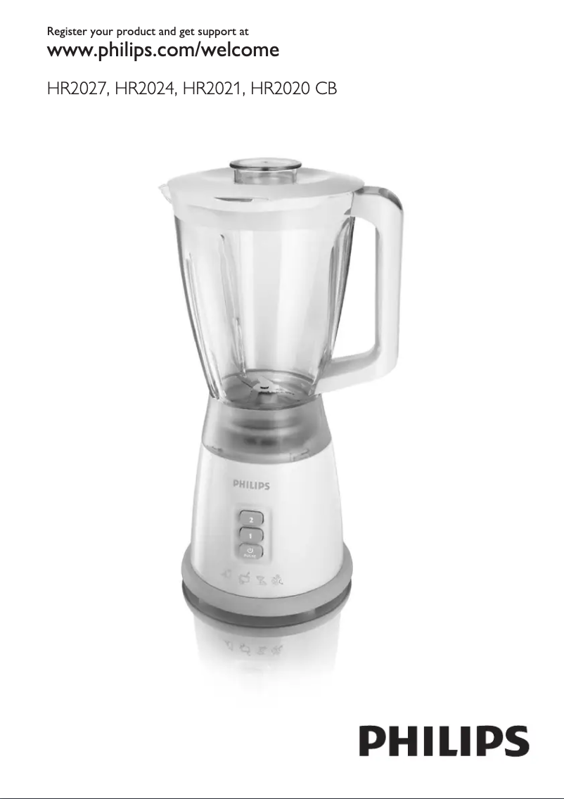 Page n°1 - Manuel utilisateur Philips Viva Collection HR3551