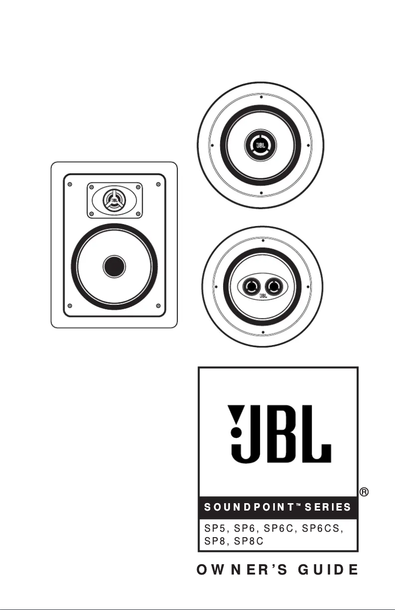 Page 1 de la notice Manuel utilisateur JBL SoundPoint SP8