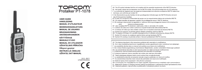 Page n°1 - Manuel utilisateur TriStar RC-6420