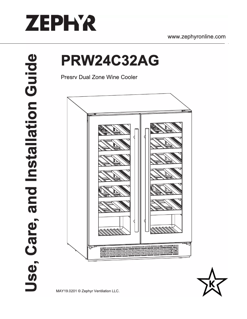 Image de la première page du manuel de l'appareil PRW24C32AG