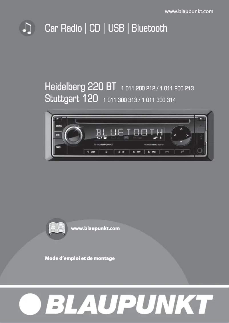 Page 1 de la notice Manuel utilisateur Blaupunkt Heidelberg 220 BT