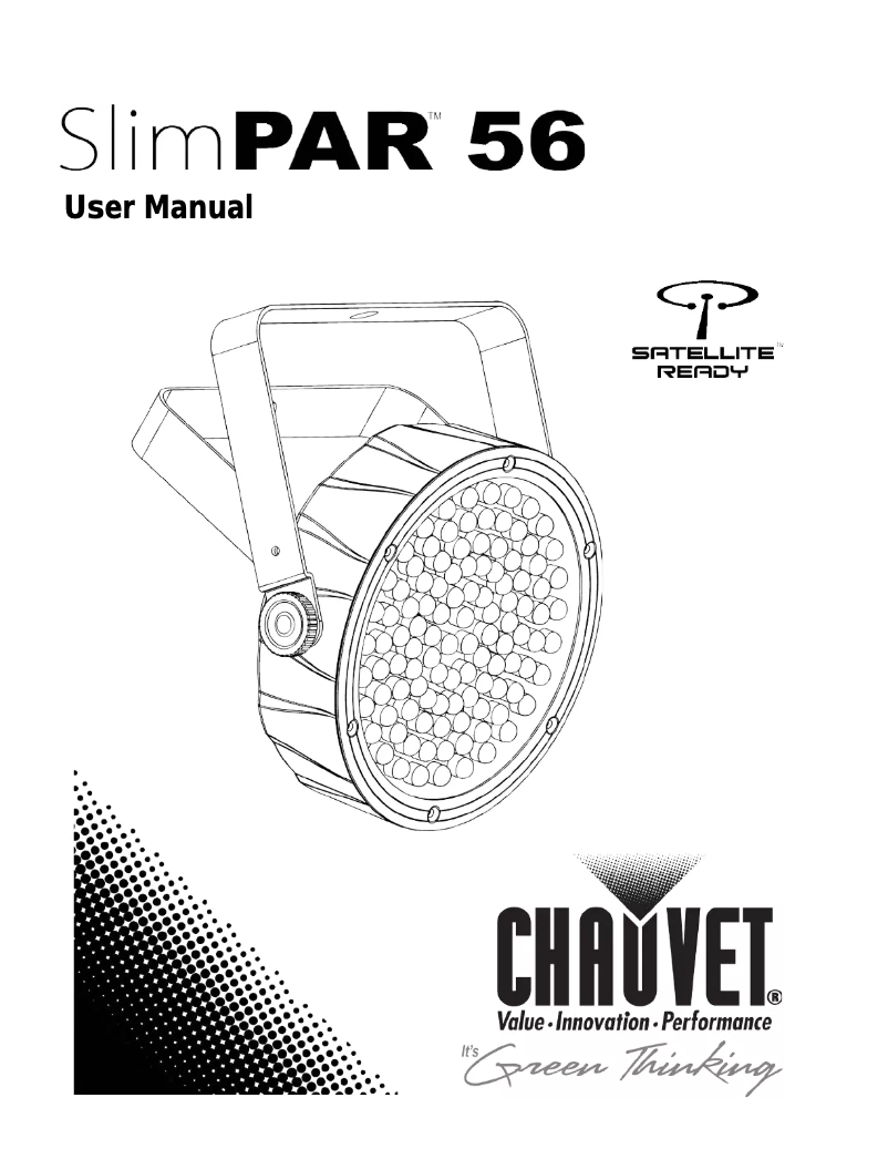 Page n°1 - Manuel utilisateur Chauvet SlimPar 56