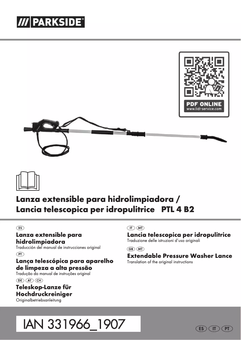 Image de la première page du manuel de l'appareil PTL 4 B2