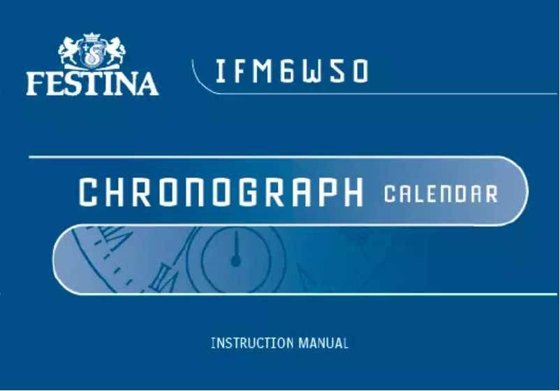 Page 1 de la notice Manuel utilisateur Festina F6398