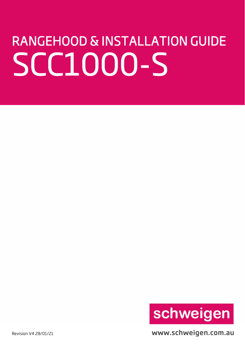 Image de la première page du manuel de l'appareil SCC1000-S