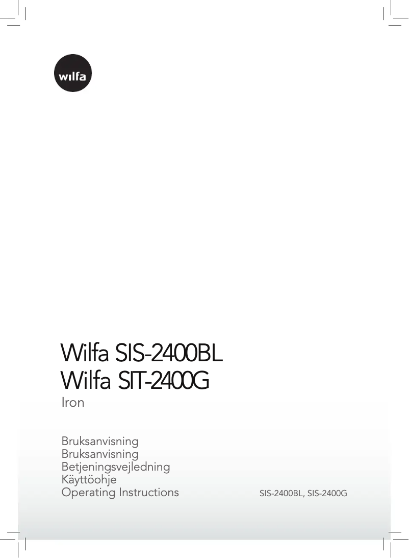Page 1 de la notice Manuel utilisateur Wilfa Forest Green SIT-2400G