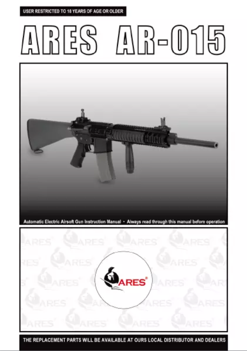 Page 1 de la notice Manuel utilisateur Ares AR-015