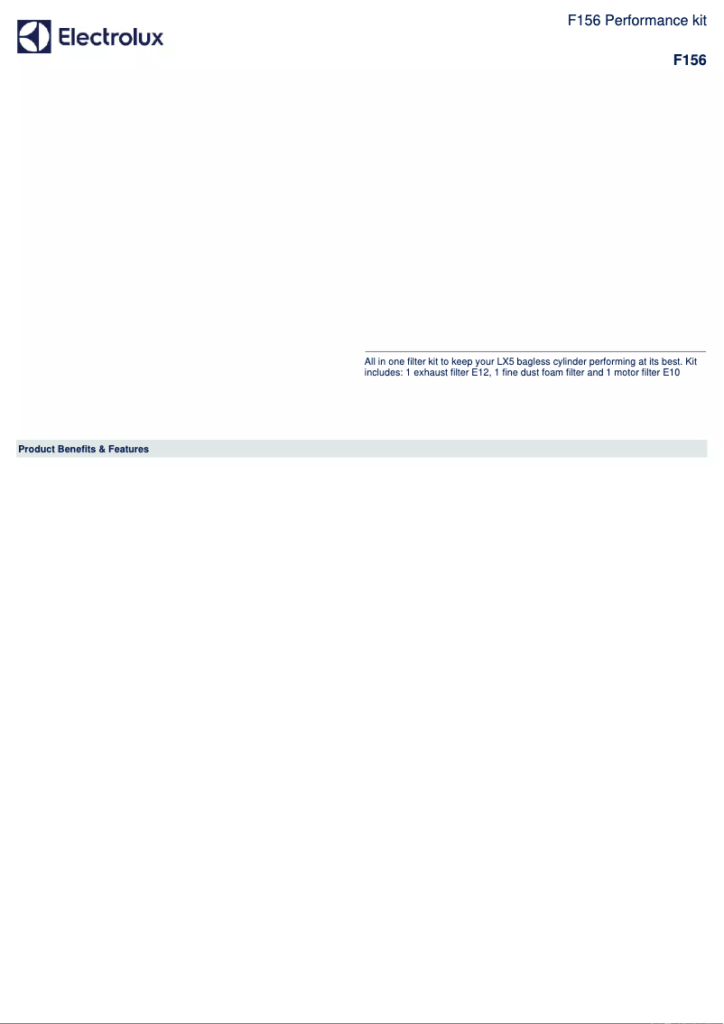 Image de la première page du manuel de l'appareil F156