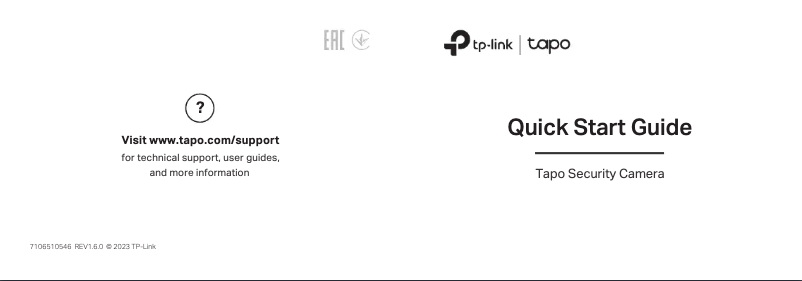 Page 1 de la notice Manuel utilisateur TP-Link Tapo C211