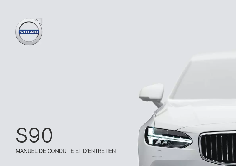 Page 1 de la notice Manuel utilisateur Volvo S90 (2018)