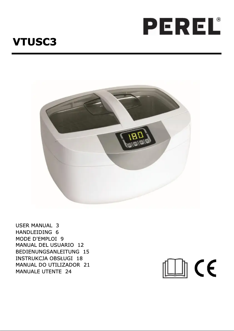 Page 1 of the manual User Manual Perel VTUSC3