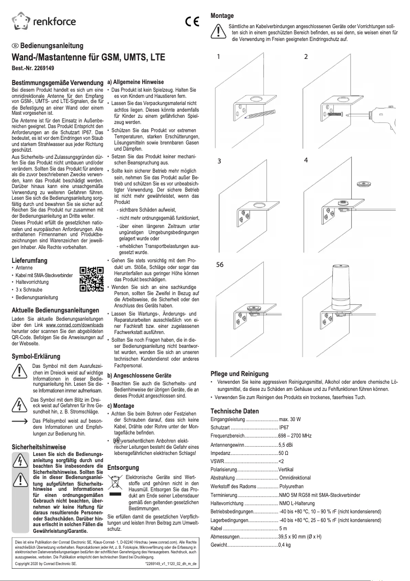 Página 1 del manual Manual de usuario Renkforce RF-WAT-300