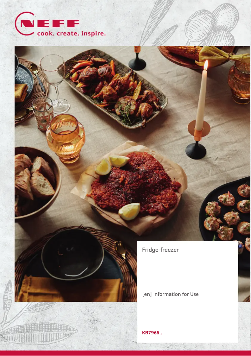 Page n°1 - Manuel utilisateur Neff KB7966DD0G